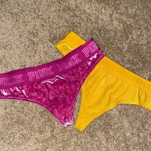 PINK velvet underwear